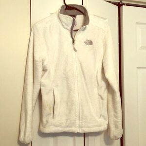 The North Face White Fleece Zip Up